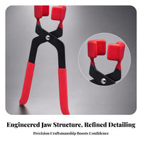 Padded Grippers Nut Cap Removal Pliers Red and Black Wheel Hub Cover Pliers 24 Cm Wheel Hub Cap Removal Tool Portable