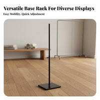 Sturdy Construction Mannequin Stand Base Modern Design Half Body Mannequin Stand Detachable Parts Clothing Display Prop Tool-without Tools Assembly for Boutique Owners, Fashion Designers, Boutiques, Window Displays, Photo Studio, Trade Exhibit S