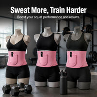 Sweat Waist Trainer Belt for Workout, Running, and Postpartum Recovery