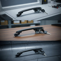 Exterior Car Door Pull Handle Assembly Molded Door Handle with Key Cylinder Easy Installation Hardware Reliable for DIYers