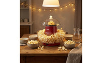 Red Body Popcorn Appliance with Bowls Transparent Lid Electric Popcorn Appliance 1200W Kitchen Appliance European Plug