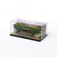 Miniature Display Base with Acrylic 1/64 Model Car Display Case Transparent for Collectors, Shelves, Desks