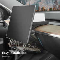 Custom Fit Under-Screen Storage Box Keeps Things Organized Behind-Screen Storage Box Easy Installation Car Interior Organizer Hidable Design for Electric Vehicle Owners, Model Y Vehicle Drivers, Commuters, Daily Commute, Road Trips, Dashboard