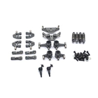 RC Car Upgrade Kit Lightweight RC Car Parts with Shock Absorbers Adjustable Hardware for Wltoys 1/28 Garage Tuning