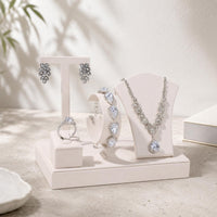 Jewelry Display Stand Large Capacity Freestanding Jewelry Organizer Space-Saving