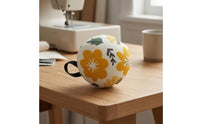 DIY Crafting Tool Wrist Pincushion Floral Print Wearable Pin Holder Lightweight Sewing Wristband for Crafters
