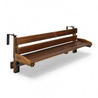 Balcony Railing Table Space-Saving Hanging Balcony Table Adjustable Compact for Apartment Dwellers, Small Areas