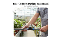 Aerosolizing Sprinkler Head Water-Saving Adjustable Misting Nozzle Easy to Install Quick Connect Tee Sprinkler for Gardeners, Farmers, Garden, Lawn