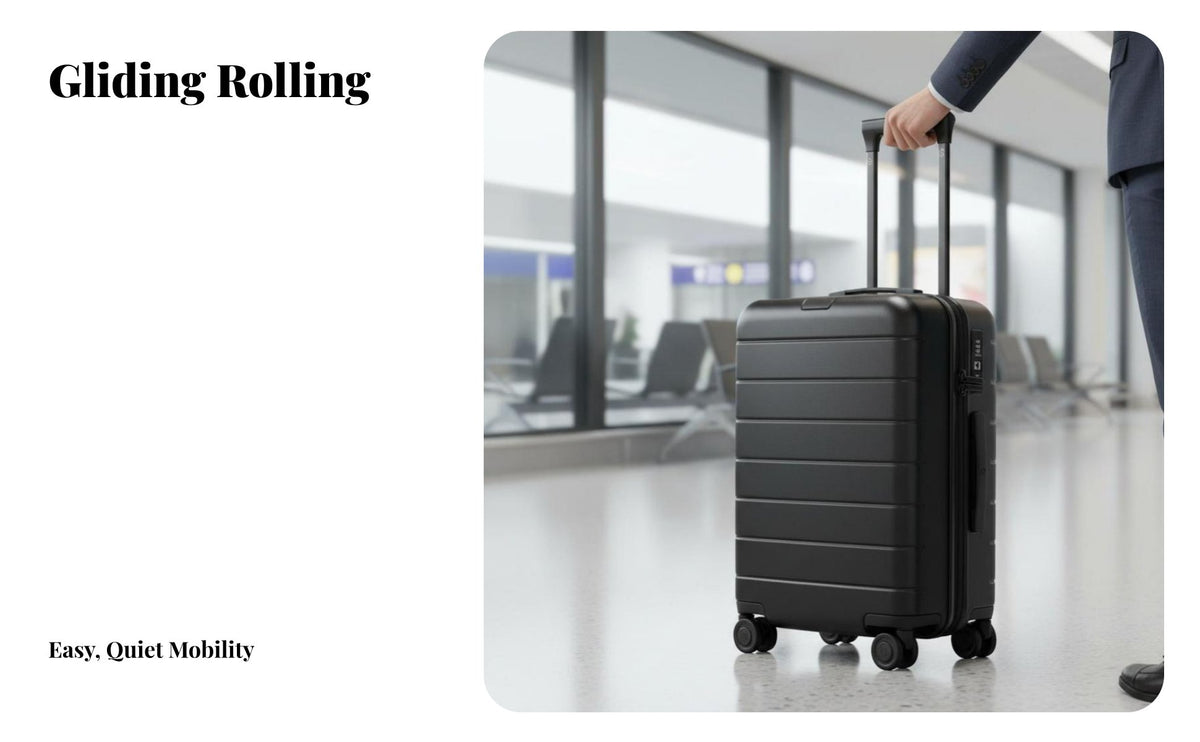 20in Rolling Luggage Large Capatown Pathways Rigid-Shell Hand Luggage Sturdy Suitcase for Explorers, Vacationers, Vacations, Airports