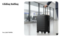 20in Rolling Luggage Large Capatown Pathways Rigid-Shell Hand Luggage Sturdy Suitcase for Explorers, Vacationers, Vacations, Airports