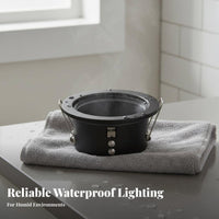Die-Cast Aluminum GU10 Downlight Frame Long-Lasting Metal Construction MR16 Ceiling Light Fixture Holder Good Heat Dissipation for Bathroom