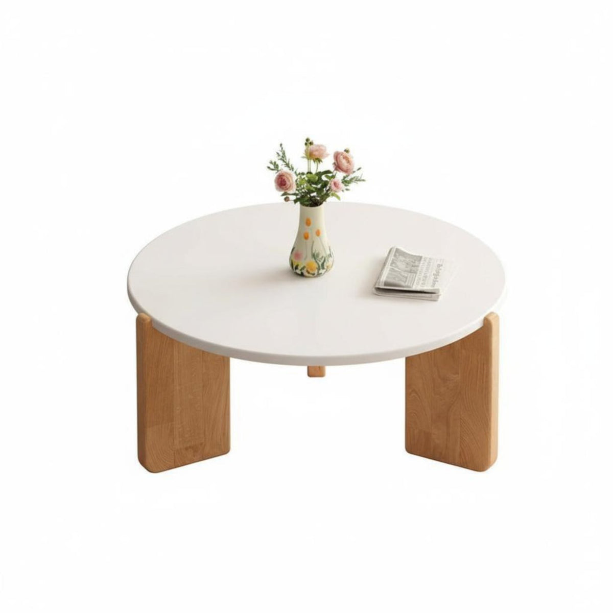 2 Pieces Round Shape Nesting Table Set Space-Saving Household Furniture Sturdy Construction Modern design for Apartment Dwellers, Homeowners, Families, Living Room, Small Spaces, Lounge Area, Bedroom