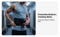Heavy-Duty Support Belt Hook-and-Loop Closure Gym Support Belt Padded Sports Gear Breathable Mesh for Weight Training