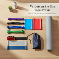 Numbwin 11-Piece Latex Resistance Band Set for Yoga & Fitness