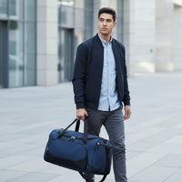 Travel Duffel Bag Multi-Compartment Duffel Bag with Shoulder Strap Multiple Pockets Adjustable for Travelers, Weekend Trips, Gym
