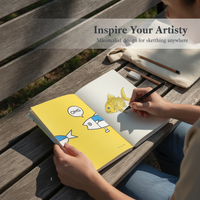 Blank Flip Notebook Thickened Sketchbook for Students and Artists