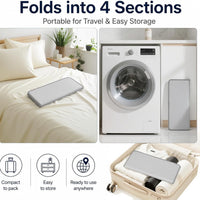 3-Piece Ironing Board Cover Set with Glove and Hook, Foldable for Travel