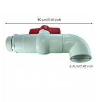Drum Drain with Elbow PVC Barrel Discharge Tap with Lever Threaded Fitting for Workshops