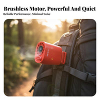 100 Speed Settings Umbrella Clip Fan Lightweight and Compact Mini Waist Clip Fan Rechargeable for Travelers, Students, Travel, Commute, Home