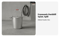 Lightweight Blast-Resistant-Proof Aluminum Container Resistant Aluminum Oil Drum with Spout Long-Lasting Duckbill Spout Fire Container for Refinery Workers, Gas Station Attendants, Mechanics Plants, Oilfields, Refineries, Workshops