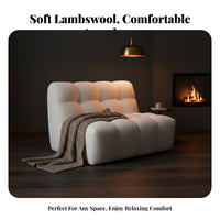 Curved configurable Sofa billowyLike Shape Living Room Furniture Soft Upholstery No Assembly Required for Apartment Dwellers