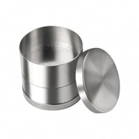 Stainless Steel Gemstone Sieve with Plates Corrosion-Resistant Jewelry Sieve with Lid Cylindrical Bead Sorter Brushed for Workshop
