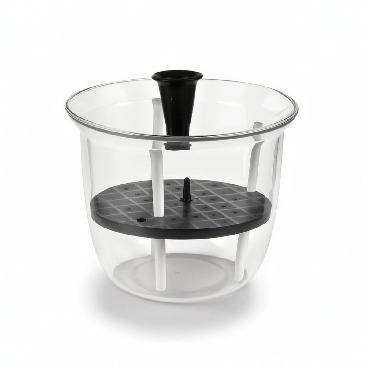 Transparent Self-Watering Plant Pot Plastic Plant Pot with Self-Watering Structure Indoor Flower Planters Lightweight for Gardeners, Windowsill, Desk