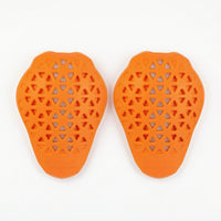 Contoured Motorcycle Shoulder Pads Vented Safety Protective Padding Inserts Perforated Motorcycle Protective Padding Pad Set Flexible for Motorcyclists, Riders, Riding Gear
