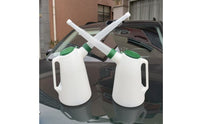 Capped Tip Engine Oil Jug Screw-on Lid Plastic Oil Jug Handled Body