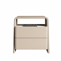 Modern Design Single-Drawer End Table Minimalist aesthetic Nightstand Luxury Feel Bedside Cabinet Storage Solution for Apartment Dwellers, Homeowners, Students, Guest Room, Hotel, Entryway, Office