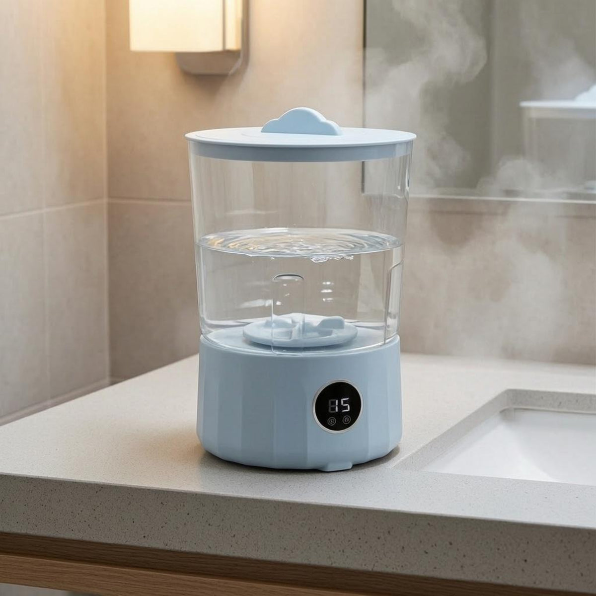 Wireless Charging Washing Machine Transparent Tub Portable Mini Washing Machine Countertop Mini Washer Digital Control Display