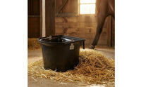 D-Shaped Feed Bucket Mountable Hook Fence-Mounted Feeder Heavy Duty Farm Supply