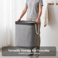 Foldable Laundry Basket Waterproof Foldable Clothes Hamper Space-Saving Foldable Laundry Hamper for Students, Apartment, Dorm Room