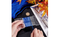 Multi-Hole Design Twisting Yarn Guide Ruler Easy to Use WPI Gauge Ruler Portable for Sewing Room