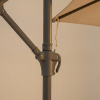 Offset Umbrella with Wheeled Base SPF 50+ Offset Patio Umbrella with Pedestal Cover for Homeowners, Restaurant Owners, Backyard, Garden