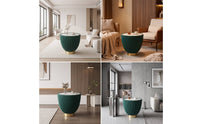 Fluted Coffee Table Contemporary Basin Coffee Table Sculptural Furniture for Living Room, Lounge Areas