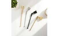 Metal Construction Candle Snuffer Pivoting Head Long Handle Flame Snuffer Reduces Smoke Wick Extinguishing Tool Elegant Design for Restaurants