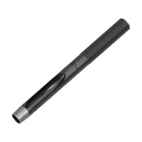 Leather Hole Punch Knurled Grip Tool Matte Black for Workshops, Hobbyists