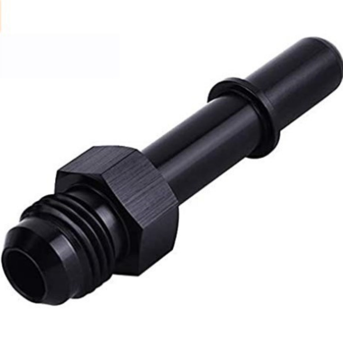 Modern EFI Fuel Line Adapter Black Anodized Fuel Line Adapter with Hex Section Machined Fitting Compact for Mechanics