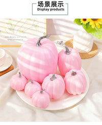 Pink Artificial Pumpkin Model for Valentine's Day Easter Wedding Decor
