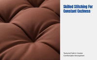 Winter Thick Chair Pad with Backrest, Sofa Seat Mat for Single Sofa, Solid Color, Comfortable Support