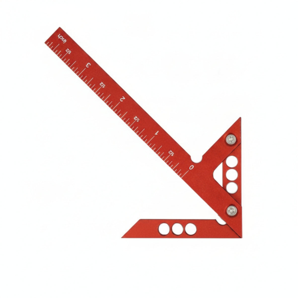 Carpenter Square Sturdy Triangular Ruler Accurate for Woodworkers, DIYers