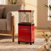 Two-levelHeight Trash Bin with Wheels Transparent Rolling Garbage Can Rectangular Mobile Waste Bin Long-Lasting for Kitchen, Living Room