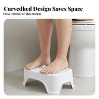 Squatting Stool Sturdy Toilet Footrest Strong Load-Bearing Restroom Footrest Rest for Children, Elderly