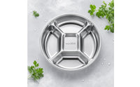 Five-Compartment Tray One-Piece Construction 5 Compartment Tray Easy to Clean Household Tableware