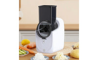 Stainless Steel Electric Vegetable Cutter Detachable Electric Vegetable Slicing Tool Countertop Shredder Removable for Meal Prep