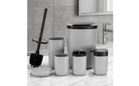 6 Pieces Bathroom Accessory Set Matte-Finish Soap Dispenser Minimalist