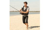 Buoyancy Vest with Whistle Adjustable Utility Vest  Breathable Personal Flotation Device for Anglers, Fishing