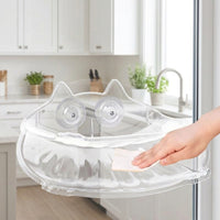 Window Cat Bed and Wall Mounted Cat Bed, Suction Cup Mounting for Indoor Cats, Sunbathing Cat Bed with Frame, 47.5x34x18cm Size