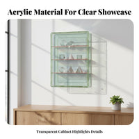 Storage Organizer High Clearness Acrylic Figure Showcase Dust Resistant Clear Acrylic Display Case for Collectors, Bedroom, Living Room, Study
